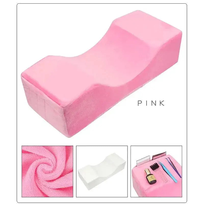 Plush Ergonomic Memory Foam Pillow Eyelash Extension Comfort