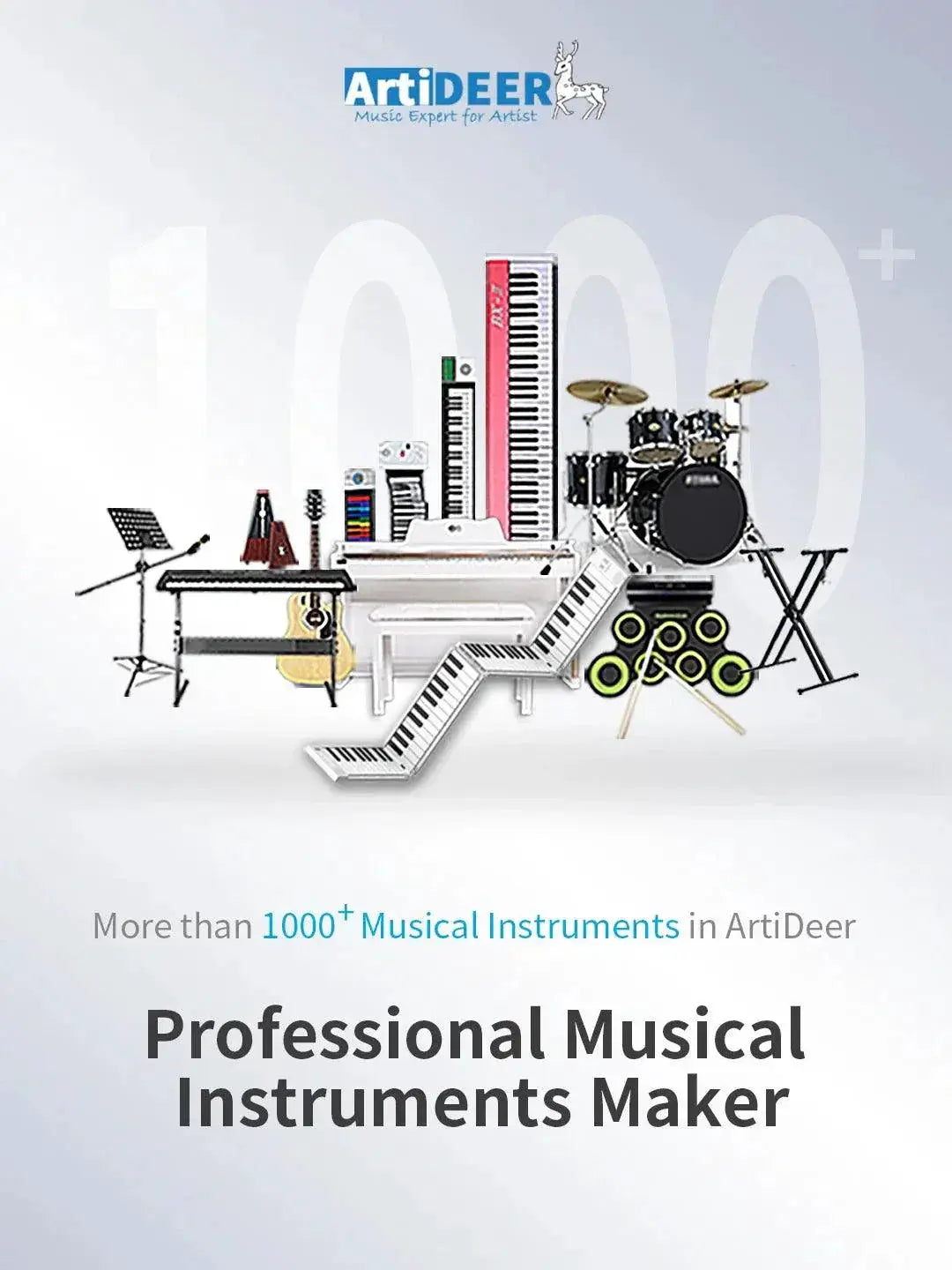 Music Note Stickers For Piano Keyboard 88 Keys Sticker Set