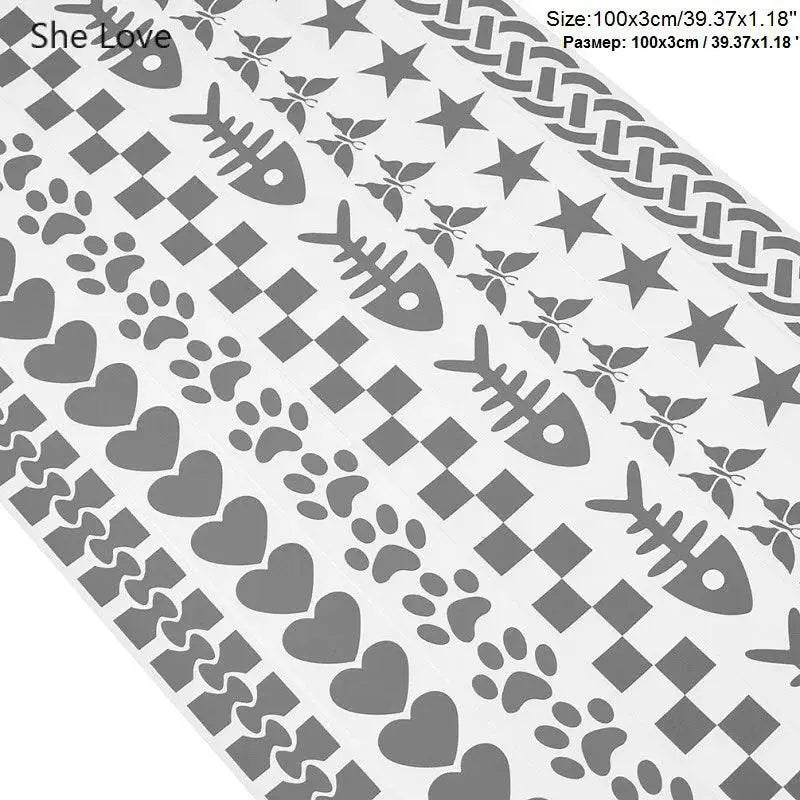 Chzimade Reflective Iron On Fabric Tape For Safety And Style
