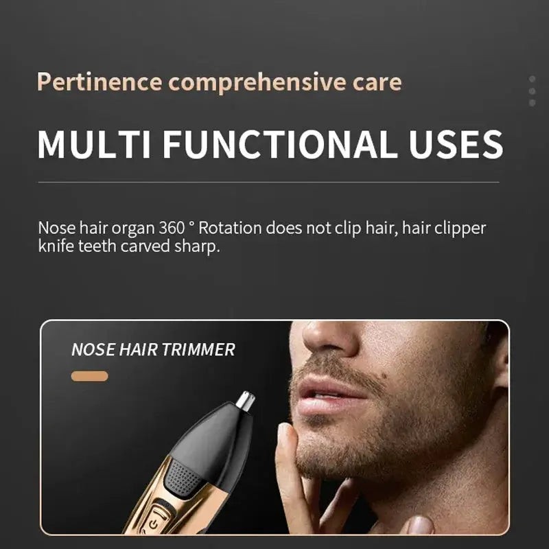 3In1 Grooming Kit Electric Shaver For Men Rechargeable