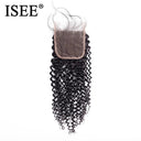 Kinky Curly Lace Closure Premium Human Hair Blend Style