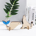 Animals LED Night Light Wood Acrylic USB Lamp for Kids