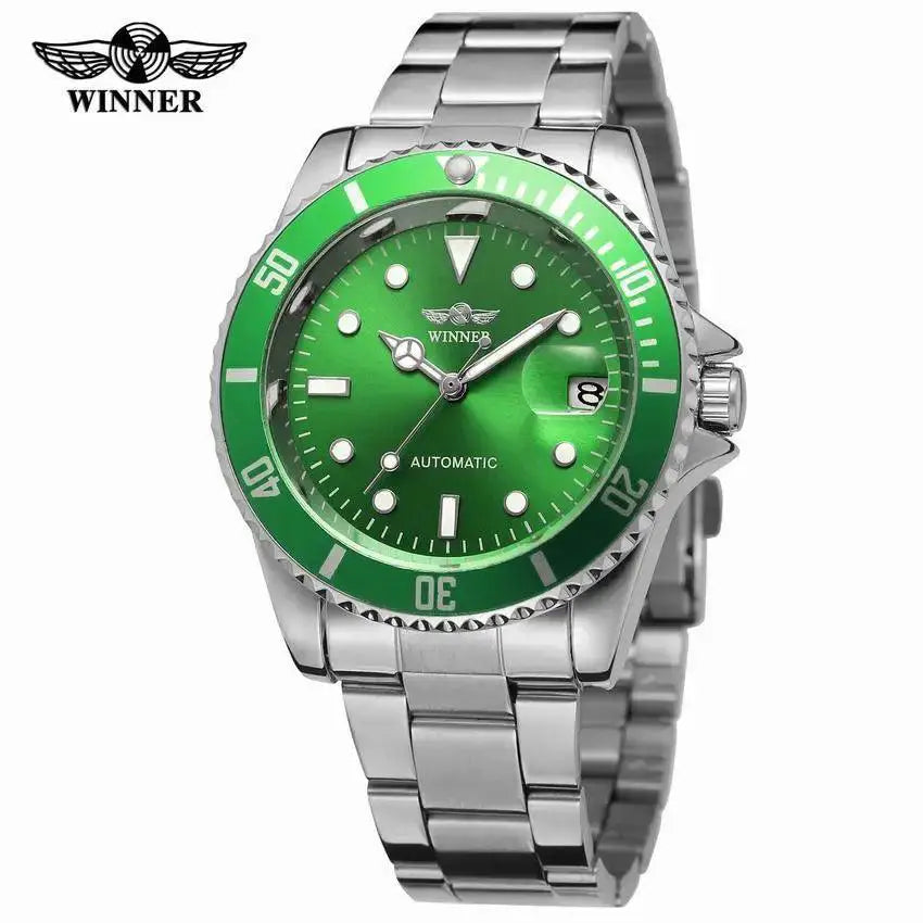 Elegant Stainless Steel Mens Automatic Watch For Formal Wear
