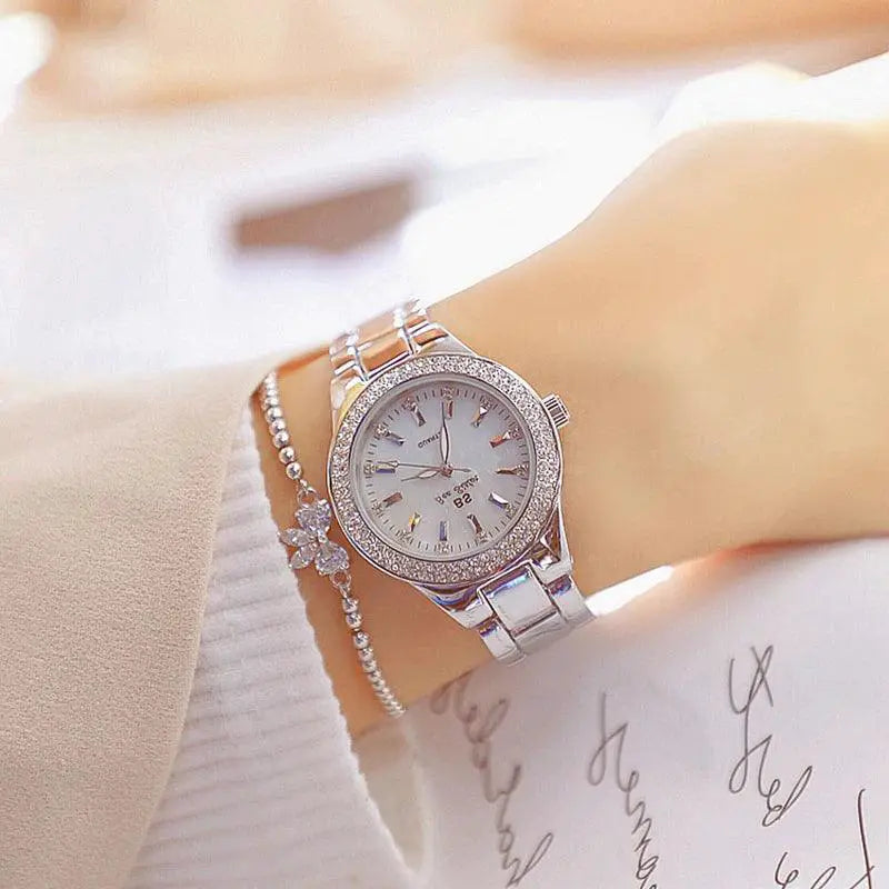 Elegant Crystal Diamond Women Watch Sophisticated Luxury