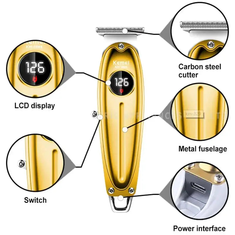 1948 LCD Display Hair Clipper For Men Rechargeable