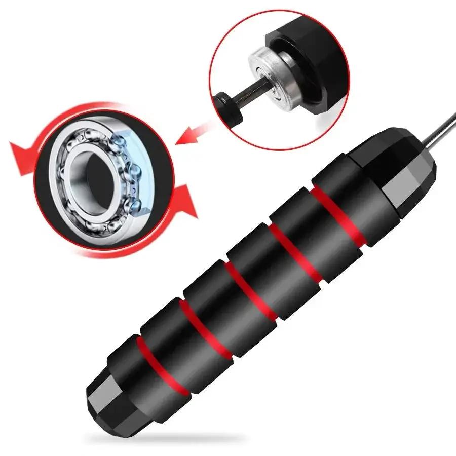 Adjustable Tangle Free Steel Wire Jump Rope For Training