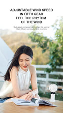 USB Handheld Mini Fan Foldable Portable Neck Hanging Fans