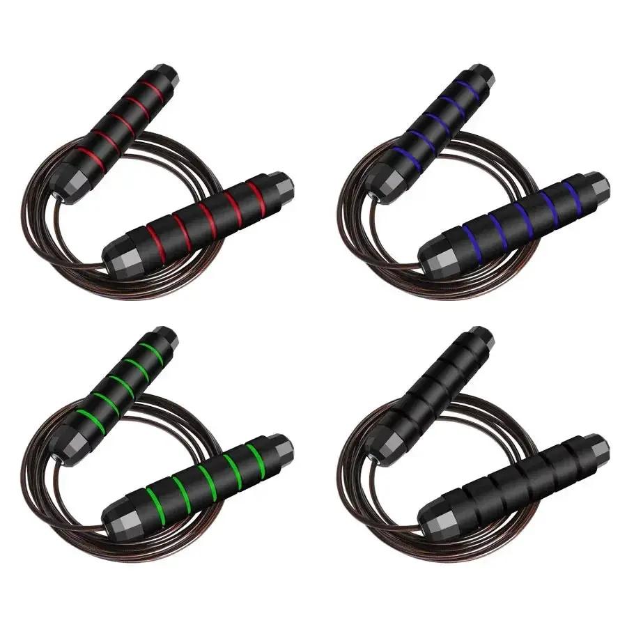 Adjustable Tangle Free Steel Wire Jump Rope For Training