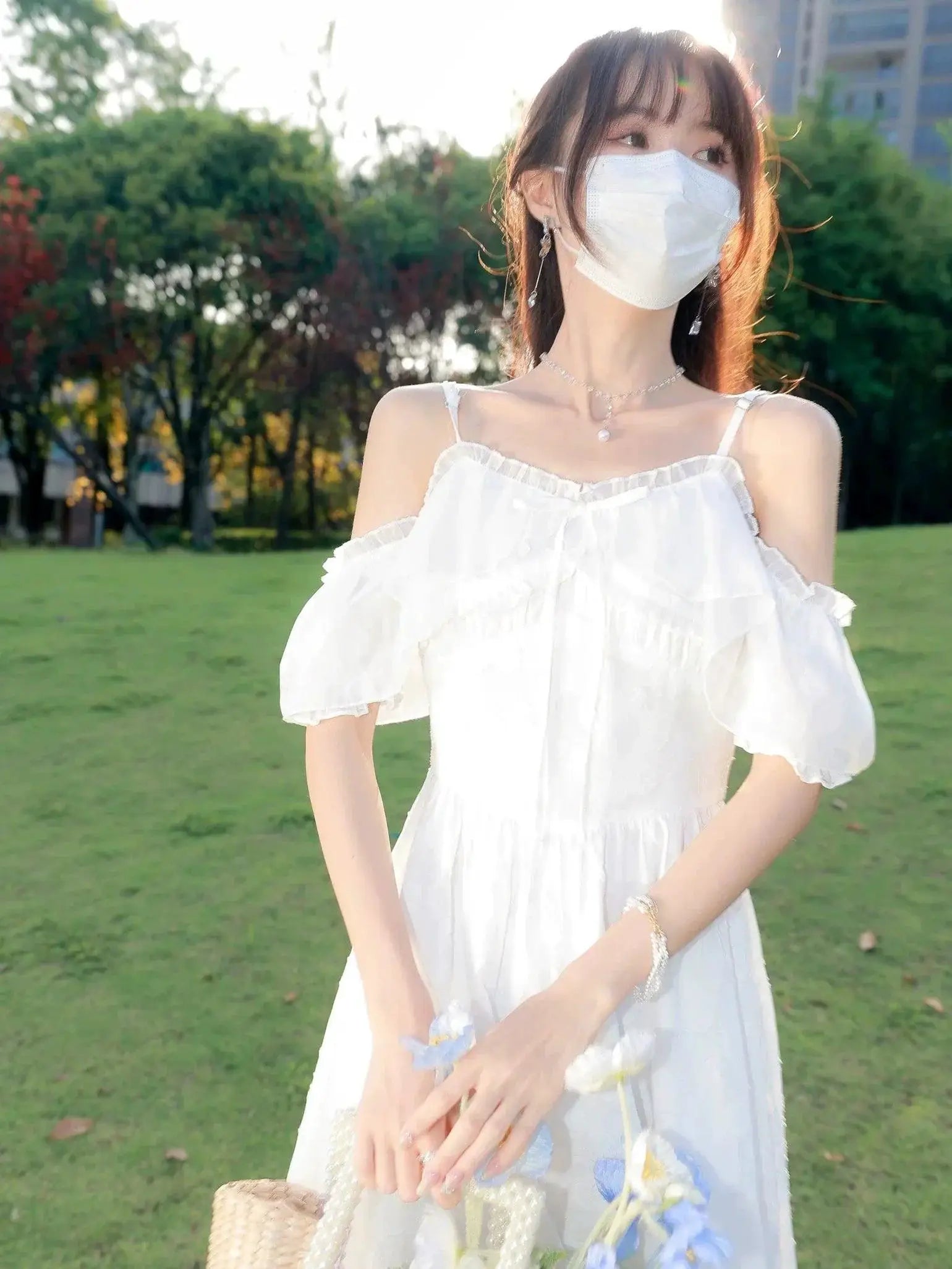Deer Shell Wind Chimes Skirt Youthful Summer Elegance