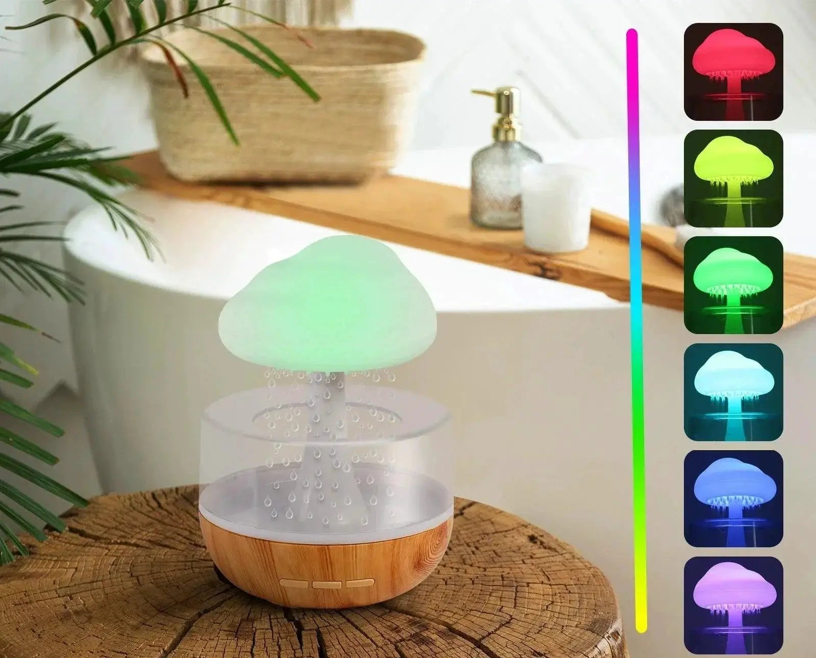 Yuyun Humidifier Mushroom Lamp With Aromatherapy Light