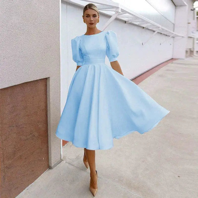 Elegant Sleeveless Button Dress For Sophisticated Chic Style