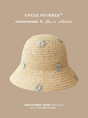Straw Hat French Girls Travel Seaside Sunshade Lace Cap