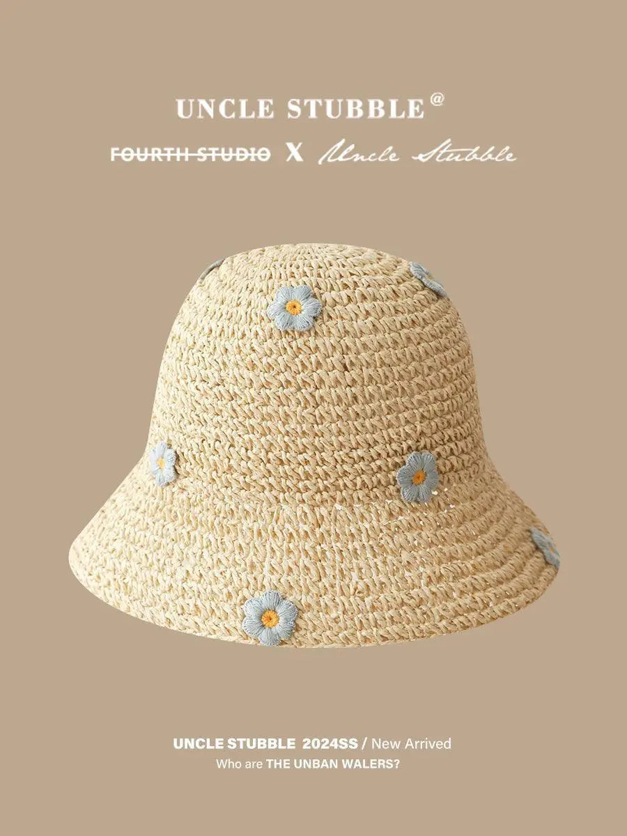 Straw Hat Travel Seaside Sunshade Lace Cap Beach Accessory