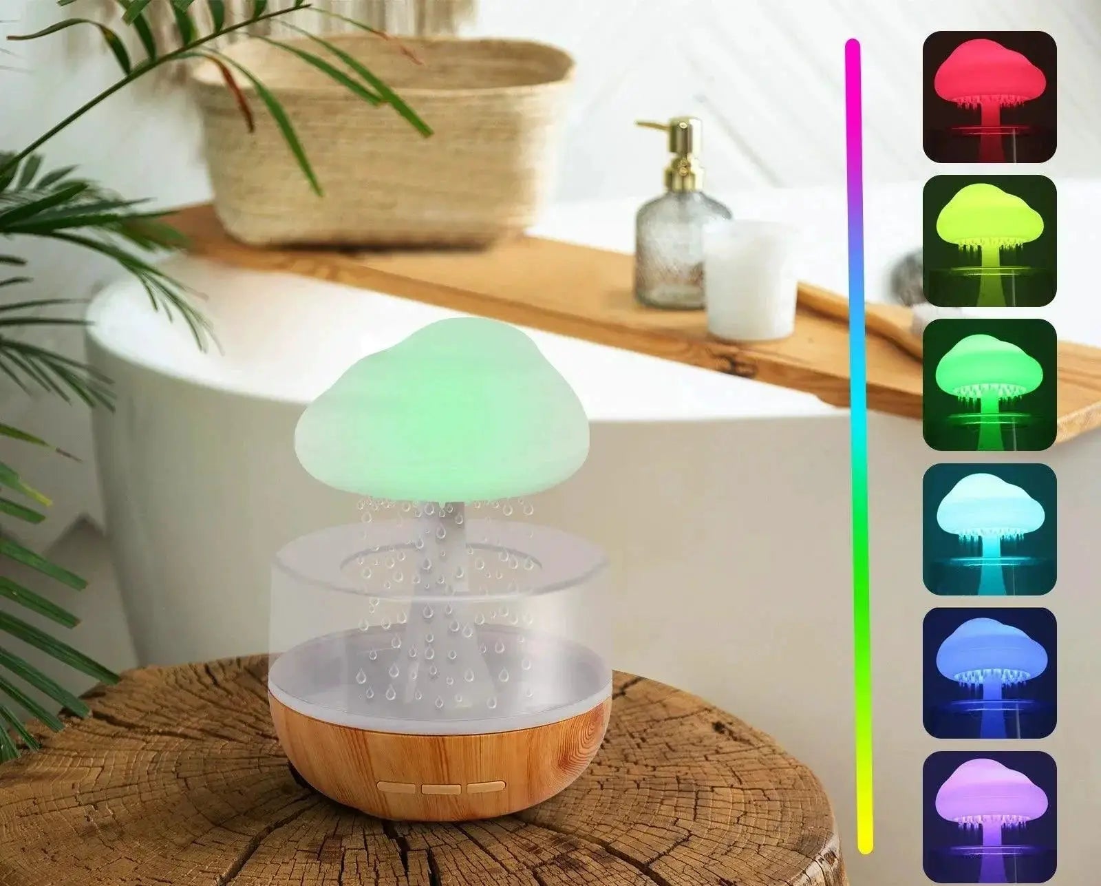 Yuyun Humidifier Mushroom Lamp With Aromatherapy Light