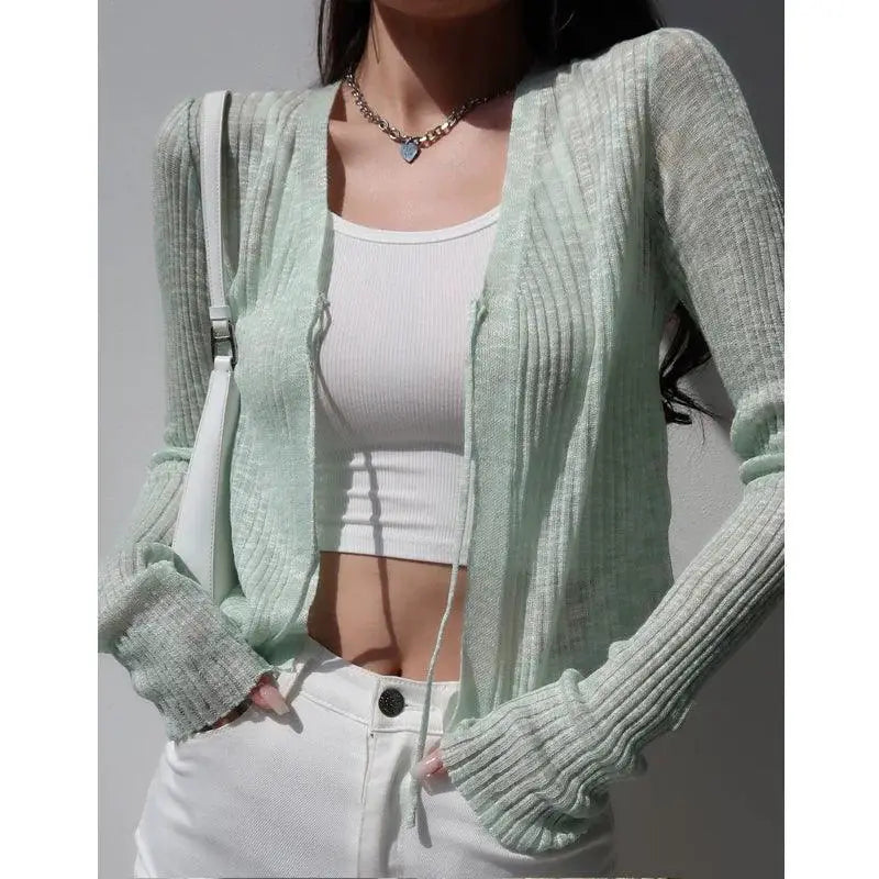 Retro Knit Cardigan Vintage Style Spring Chic Apparel