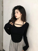 Internet Celebrity Slim-Fit Tops for Stylish Outfits