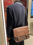 Vintage Retro Style Men's Messenger Bag Multi-Compartment Organization