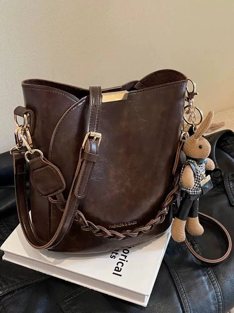 Vintage Barrel Style Women Crossbody Satchel Fashion Icon