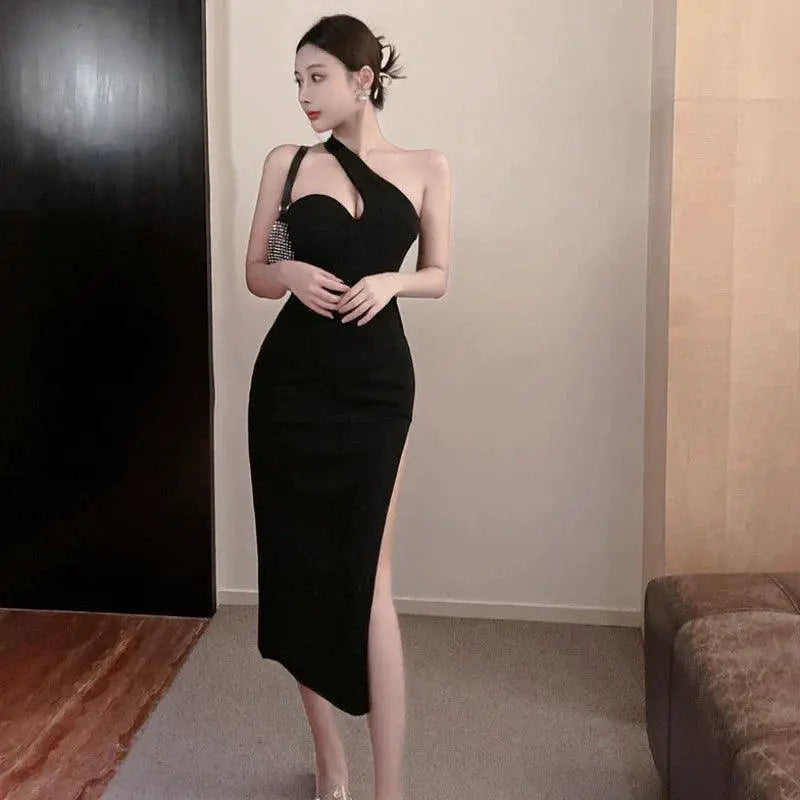 Backless V Neck Midi Party Skirt Flattering Fit Elegant