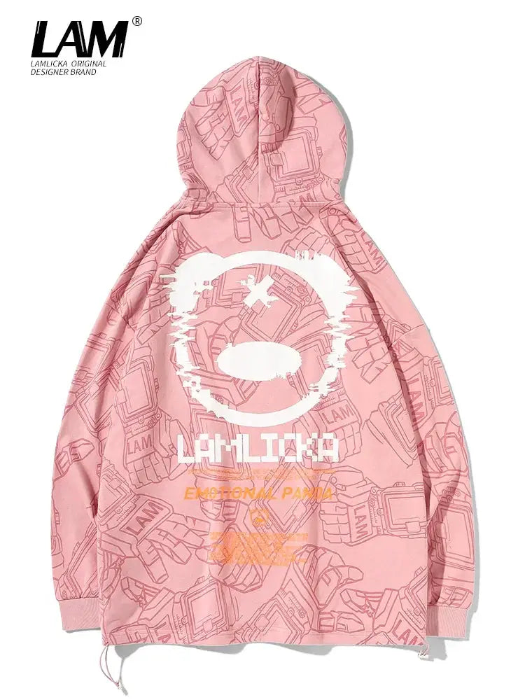 Lamlicka Loose Autumn Winter Couple Hooded Sweater