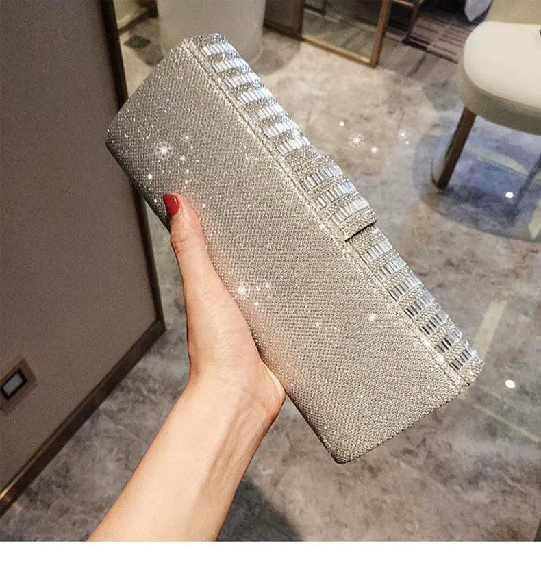 Elegant Diamond Clutch for Evening Party Glamour Style