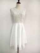 Handcrafted Beaded Diamond Waist Puffy Dress Elegant Beading