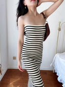 OurLume Slimming Stripe Dress Brunch