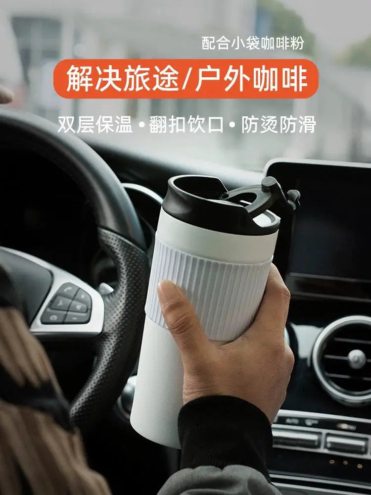 Portable Stainless Steel French Press Outdoor Coffee Pot