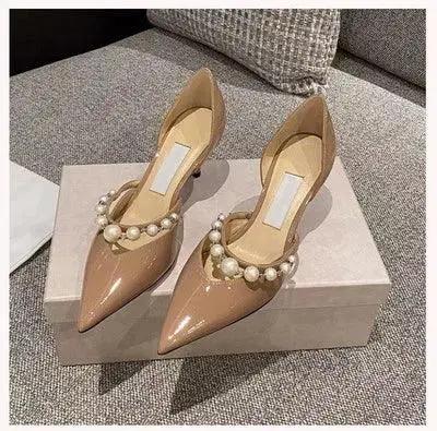 Song Qian Two Strap High Heel Shoes Fashion Forward Footwear
