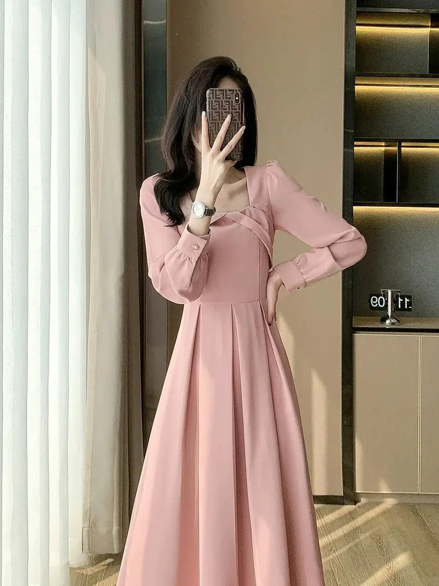 Goddess Elegance Midi Dress Sophisticated Spring Style