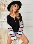 Fashion Loose Plus Size Autumn and Winter V-neck Sweater