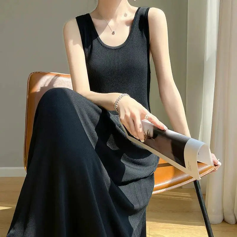 Ice Silk Suspender Skirt Sophisticated Elegance And Comfort