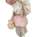 Compact Leather Satchel for Women Daily