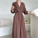 Flattering Pleated Maxi Dress for Women
