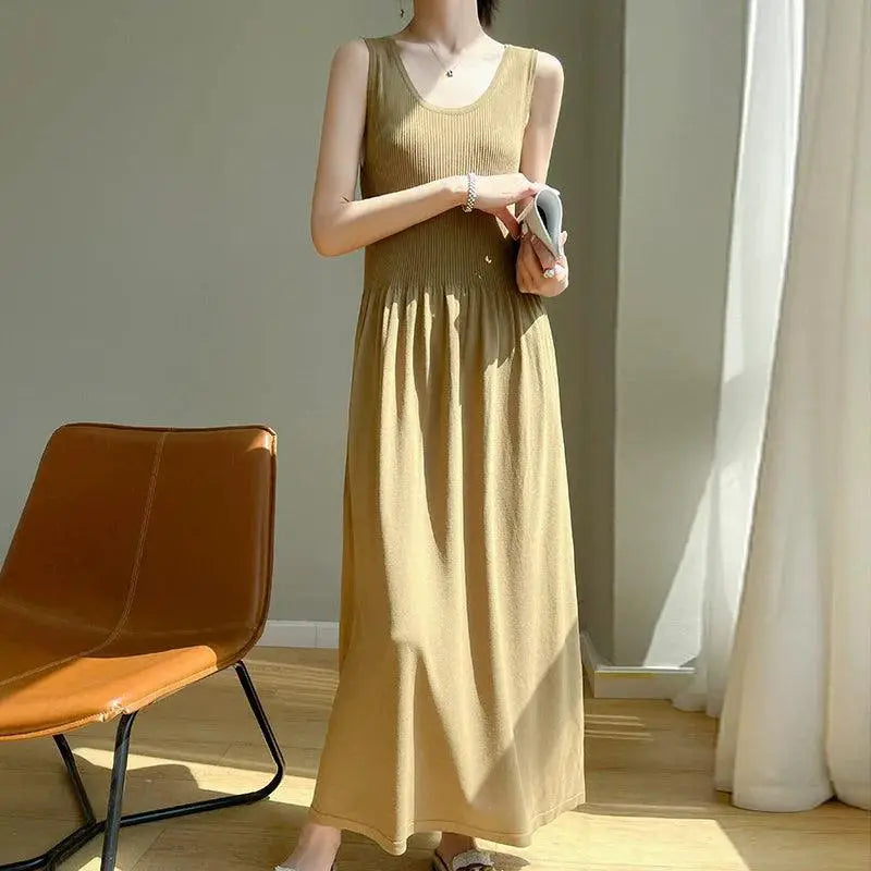 Ice Silk Suspender Skirt Sophisticated Elegance And Comfort