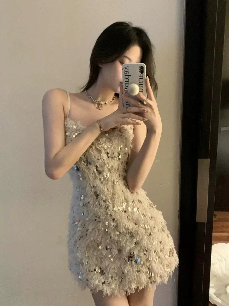 Shimmering Socialite Sling Dress Elevate Your Style