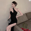 Backless V-neck Midi Party Skirt Elegant Style Flattering Fit