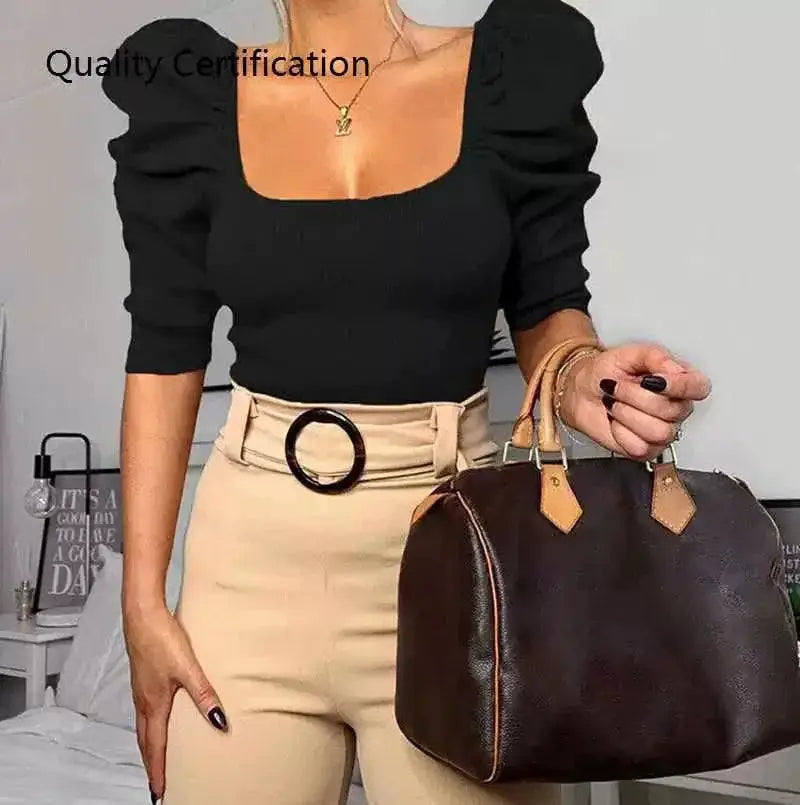 Solid Color Slim Fit Street Style Shirts Fall 2020 Clubwear
