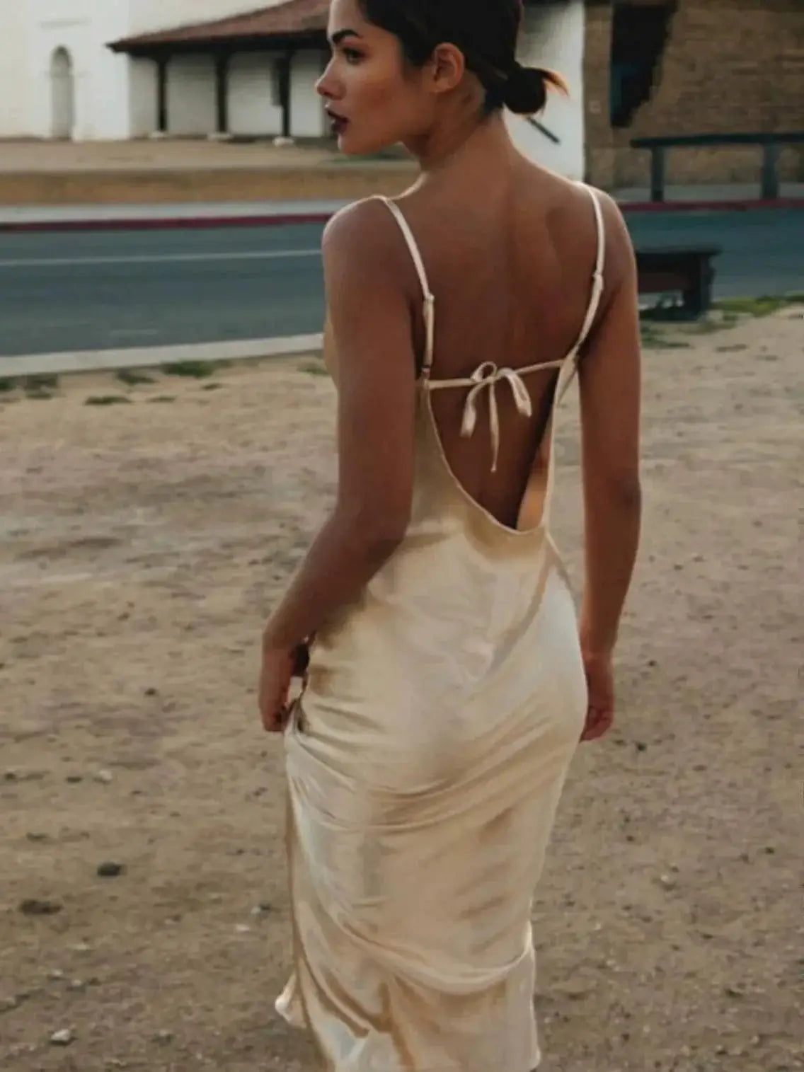 Backless Evening Dress Elegant Summer Fashion Style