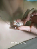 Emerald Clover Necklace Dual Wear Women