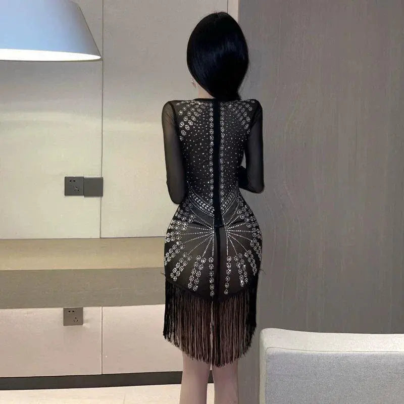 Chic Mesh Summer Dress Captivating Elegance For Events