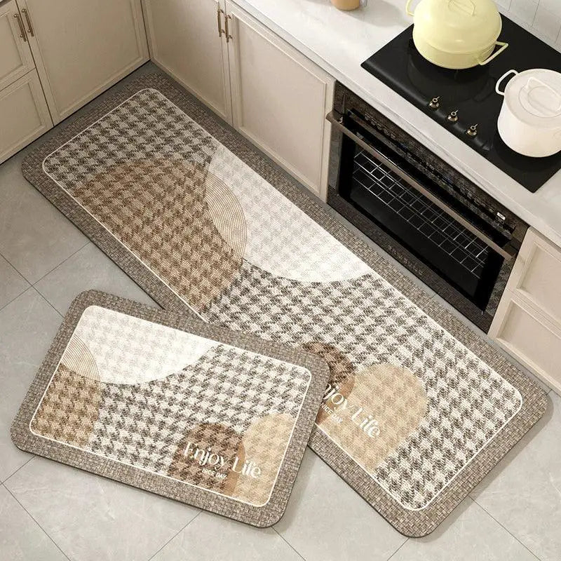 Kitchen Floor Mat Non Slip Oilproof Absorbent Rug Mat