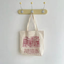 Literary Canvas Shoulder Bag for Books