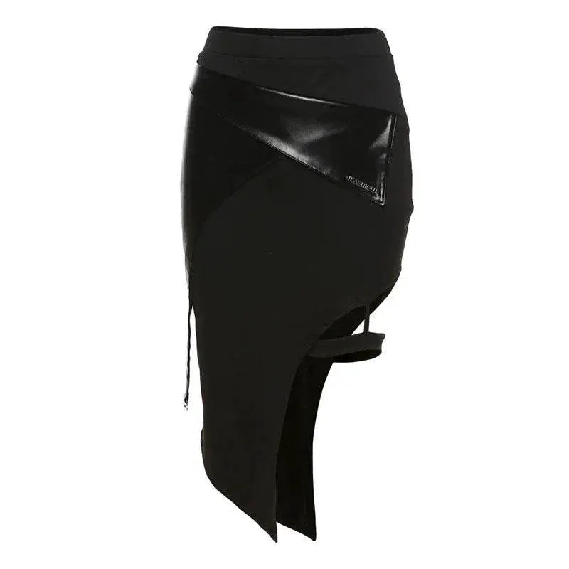 Kliou Asymmetrical Skirt Edgy Street Style For Youth