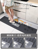 Cartoon Soft Diatom Ooze Kitchen Floor Mat Non-Slip Carpet