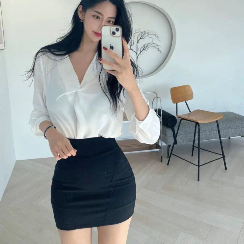 High Waist Slim Skirt For Elegant Chic Style Wardrobe