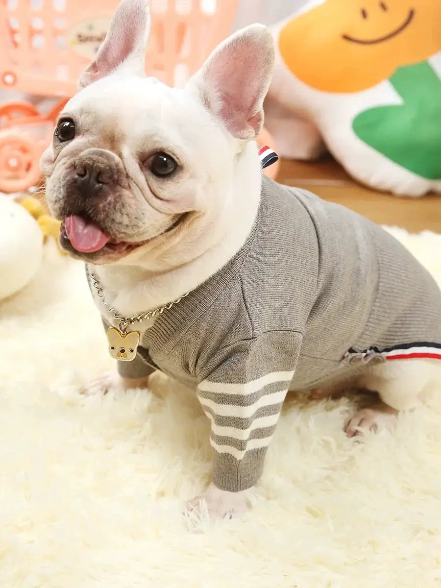 TB Dog Clothes Pet Sweater Autumn Winter Cardigan Small Dogs