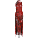 Sleek Tie Dye Dress Urban Style Staple for Fashion Trends