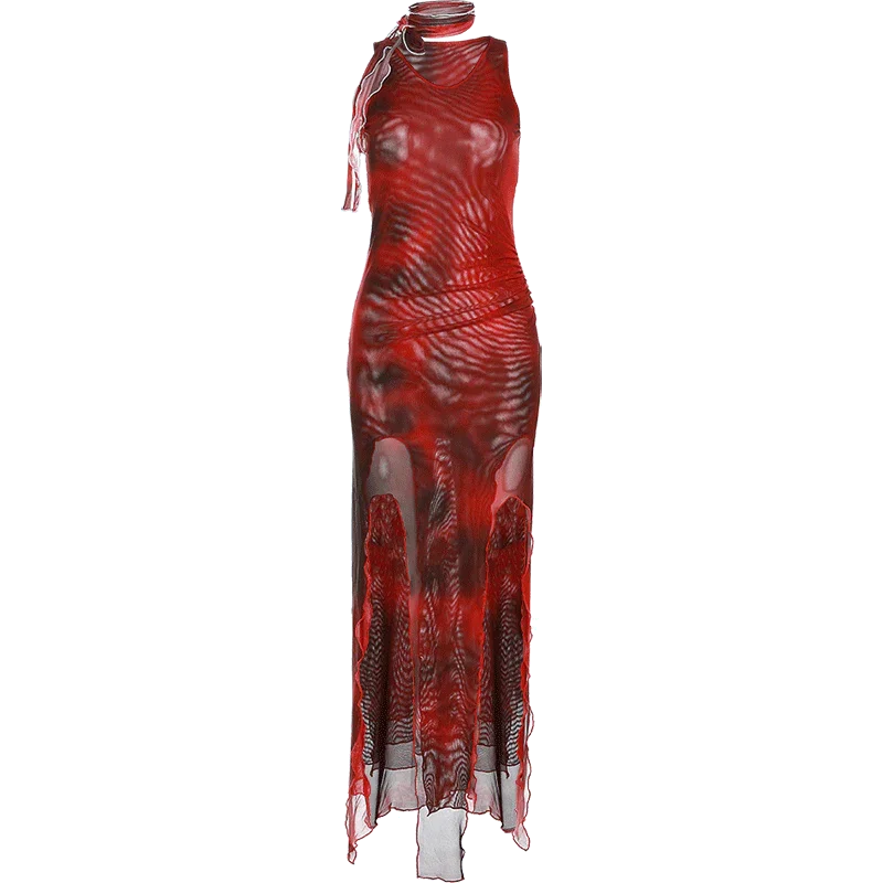 Sleek Tie Dye Dress Urban Style Staple for Fashion Trends