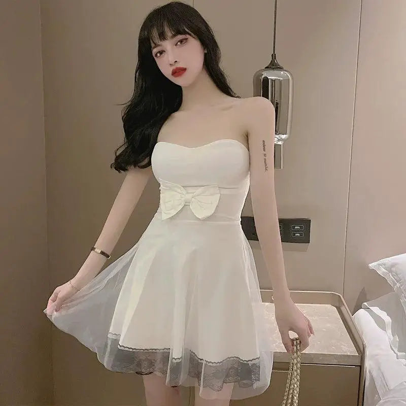 Sexy Pettiskirt Bridesmaid Dress With Elegant Tube Top Style